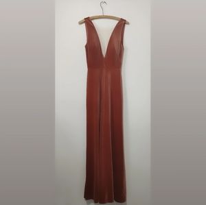 Jenny Yoo Logan Velvet Maxi Dress